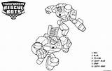 Coloring Rescue Bots Pages Number Color Transformers Printable sketch template