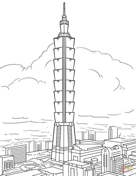 taipei  coloring page  printable coloring pages