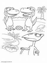 Dinosaur Train Coloring Pages Series Printable Animated sketch template