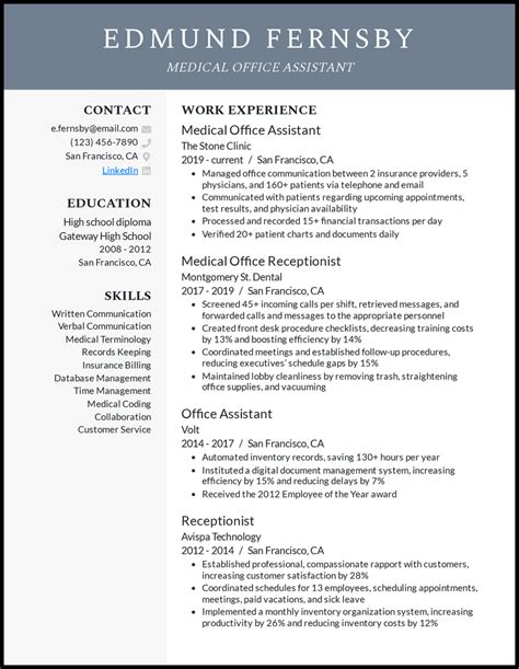 office assistant resume examples built