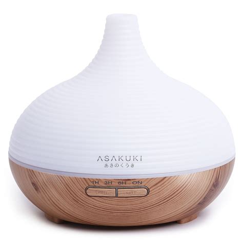 asakuki ml premium essential oil diffuser quiet    humidifier natural home fragrance