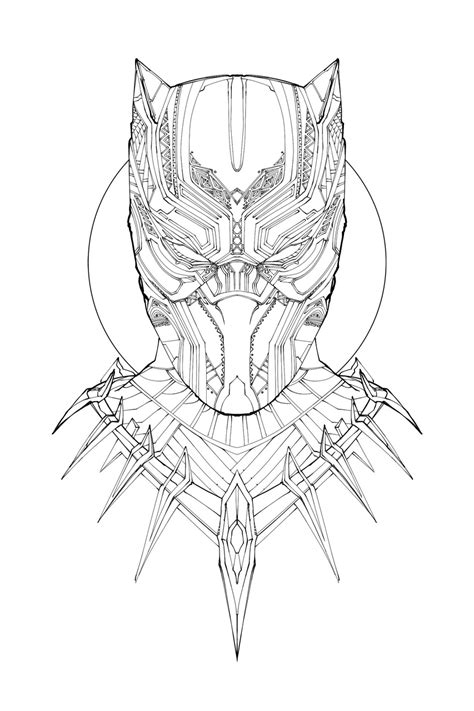 black panther coloring pages    print