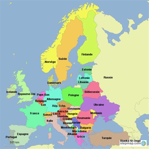 stepmap europe map landkarte fuer germany