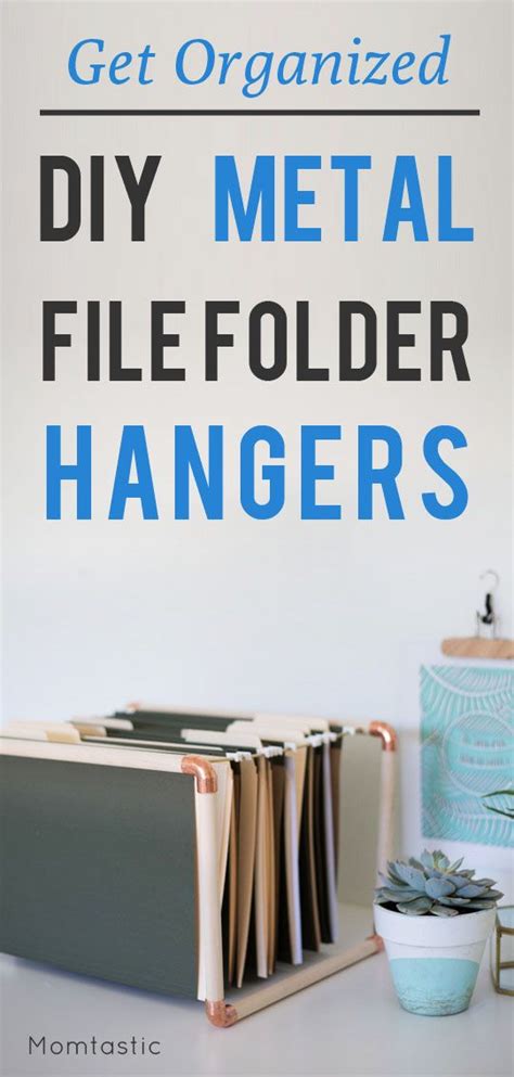 diy mixed metal file folder hangers folders hanger diy metal