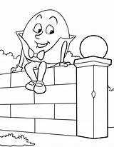 Dumpty Humpty Coloring Pages Colouring Clipart Printable Nursery Worksheet Preschool Color Book Cartoon Template Sheet Coloringsky Books Print Kids Sheets sketch template