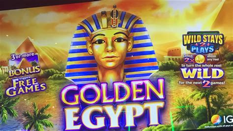 golden egypt slot machine bonus live play youtube