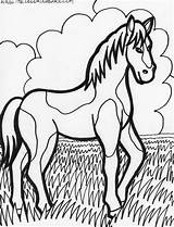 Coloring Horse Pages Spotted Printable Horses Thecoloringbarn sketch template