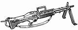 M60 Gun Machine Clipart Clip Army Military Gif Drawing Tank Shooting Bayonet Cliparts Weapons Sources Resources Systems Fas 62mm Dod sketch template