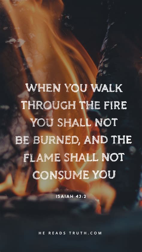 walk  fire     burned funeral sermon