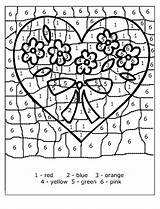 Number Color Valentines Pages Coloring Valentine Bestcoloringpagesforkids Printable sketch template