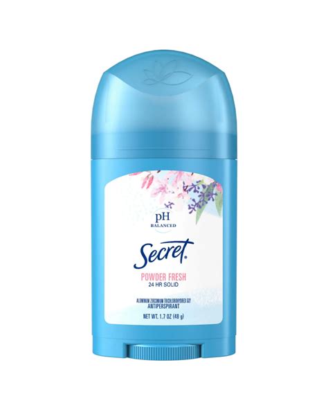 secret powder fresh solid barra desodorante
