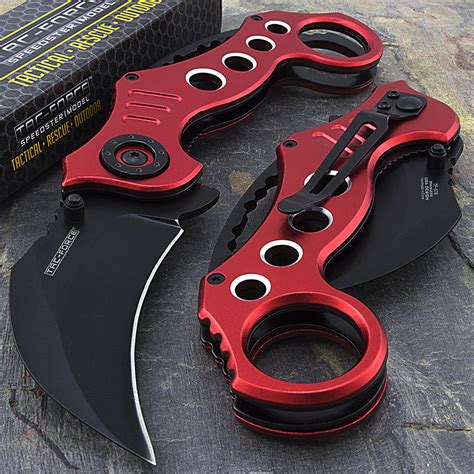 Tac Force Tf 578rd 7 75 Karambit Red Spring Assisted
