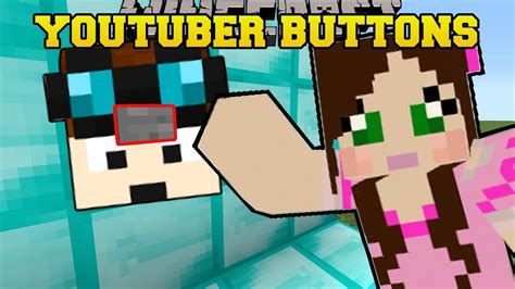 minecraft find the youtuber s buttons dantdm skydoesminecraft and more custom map youtube