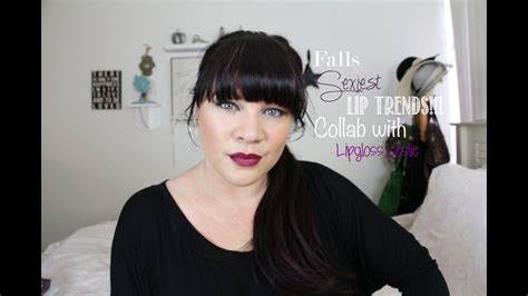 Falls Sexiest Lip Trends Collab With Lipgloss Leslie Youtube
