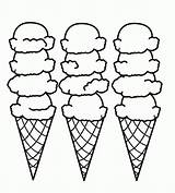 Coloring Ice Cream Cone Cliparts Computer Designs Use sketch template
