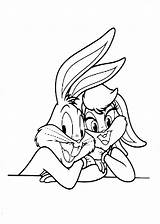 Lola Bunny Novia Colorear Bony Bos Pernalonga Looney Tunes Dibujos Kaninchen Enamorados Laminas Tudodesenhos Apaixonados Anny sketch template