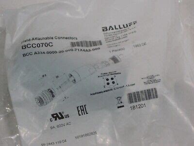 balluff bccc bcc     xa  connector   sealed bag ebay