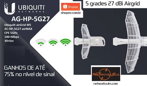 ubiquiti grade antena airgrid  dbi ag hp  mercadolivre