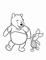 Pooh Winnie Piglet Coloring Pages Pig Friendship Disney Drawing Printable Cartoon Classic Bear Drawings Easy Characters Print Draw Bär Poo sketch template