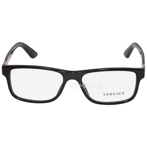 versace demo rectangular mens eyeglasses ve3211 gb1 55