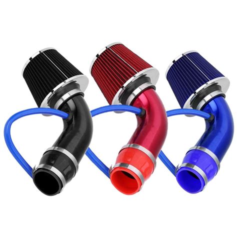 oversea car engine intake pipe cold air intake filter aluminum induction hose pipe kit inlet air