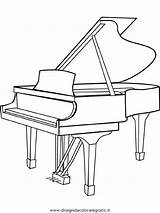 Pianoforte Disegno Misti Musica sketch template