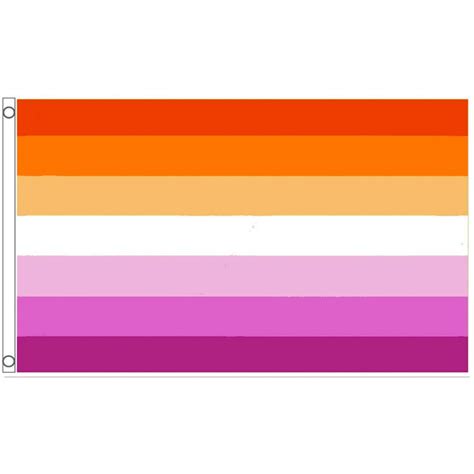 Lesbian Pride Flag Sunset All Inclusive 5ft X 3ft Premium