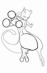 Mewtwo Coloring Pages Mega Line Printable Getcolorings Color Library Clipart Popular sketch template