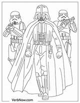 Coloring Darth Vader Stormtroopers Lightsaber Starwars sketch template