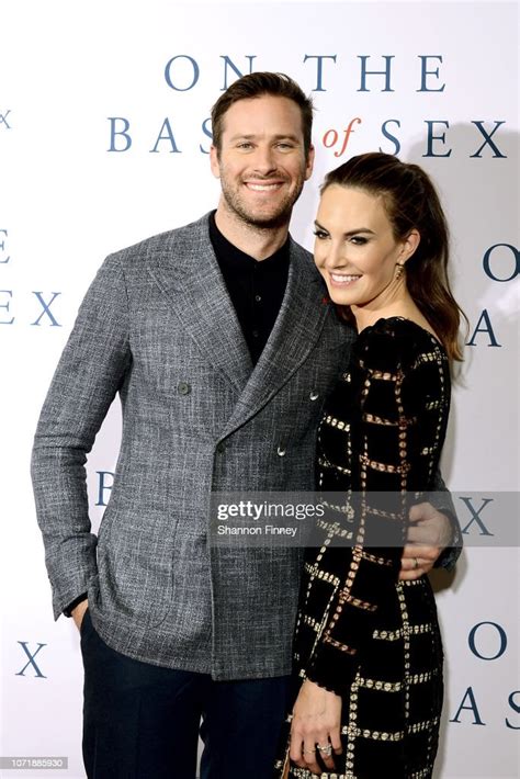 Armie Hammer And His Wife Elizabeth Chambers Attend The Screening