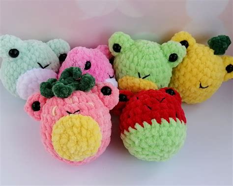 crochet frog plush frog stuffed animal crochet plush frog etsy