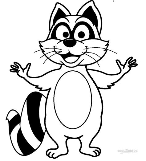 printable raccoon coloring pages  kids coolbkids