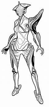 Warframe Excalibur Coloring Pages Template sketch template
