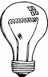 Light Bulb Outline sketch template