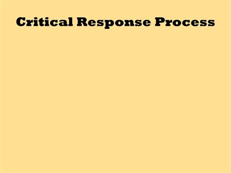 liz lermans critical response process powerpoint