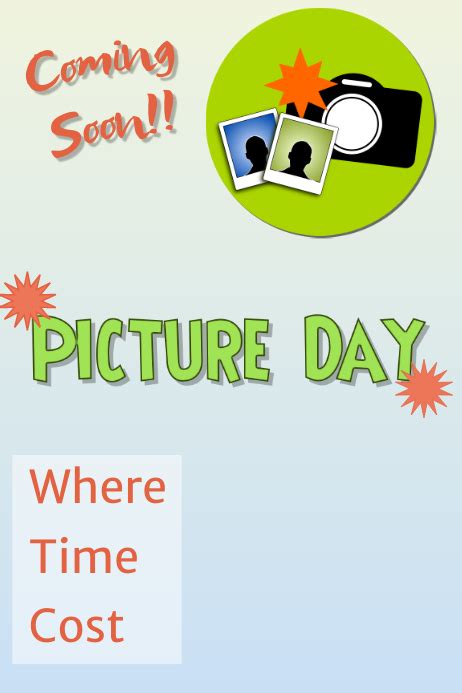 picture day template postermywall