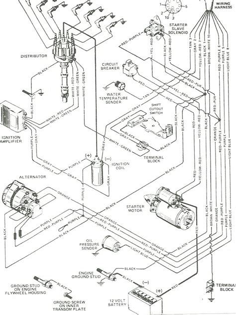 mercruiser   alternator wiring diagram