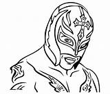 Wwe Coloring Pages Rey Mysterio Rock Printable Wrestling Logo Cara Sin Punk Lucha Drawing Kids Aj Print Superstars Sheets Color sketch template
