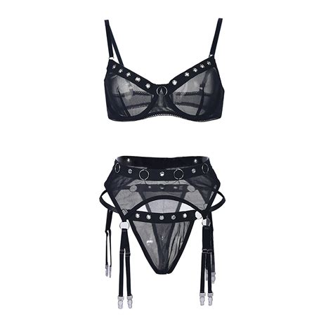 aompmsdx lingeries sets for womens lingerie set lace outfit bra and