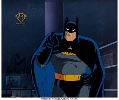 batman  animated series batman production cel warner brothers lot  heritage auctions