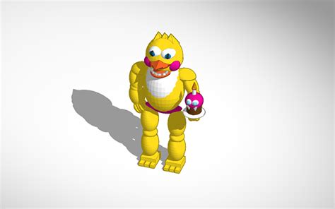 3d design toy chica fnaf2 tinkercad