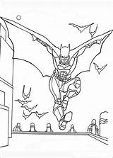 Batman Coloring Pages City Gotham Hood Red Book Bat Flying Pdf Bats Template Info Colouring Printable Labyrinth Superheroes Color Drawing sketch template