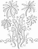 Fireworks Firework Feuerwerk Nieuwjaar Vuurwerk Museprintables Ausmalen Fallas Gelukkig Petardos Knutselen Saphane sketch template