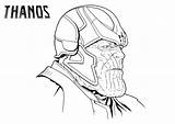 Thanos sketch template