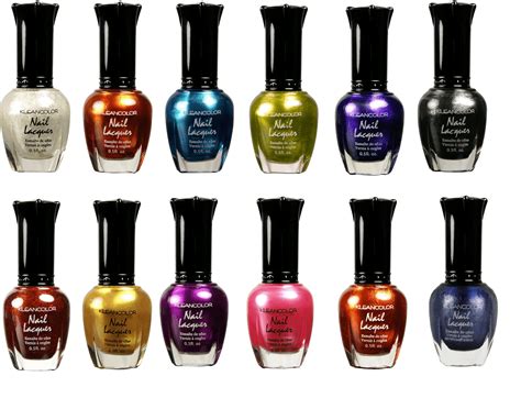 kleancolor nail polish metallic set  pieces walmartcom