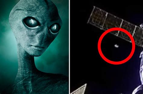 ufos exist alien proof  nasa catches impossible craft moving  iss daily star