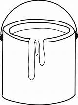 Paint Clip Clipart Bucket Library sketch template