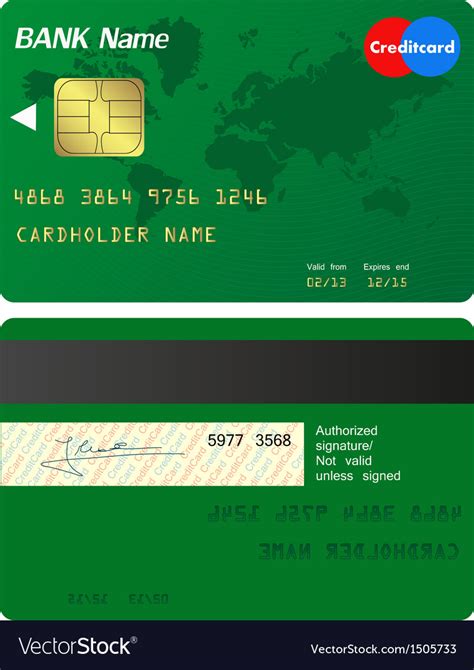 Picture Of A Credit Card Front And Back Picturemeta