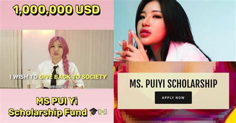 M Sian Model And Influencer Ms Puiyi Announces Us 1 Million Scholarship