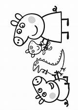 Peppa Pig Stampare Personaggi Wutz Pianetabambini Amici Cartoni Animati Cartone Plotterdatei Plotterdateien Animato Nero sketch template